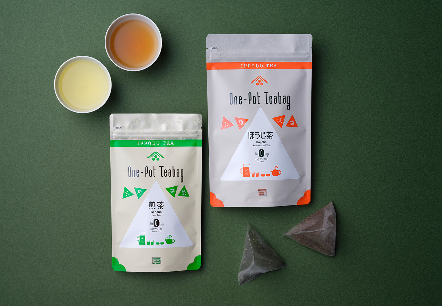 【商品】三角茶袋「ほうじ茶」と「煎茶」が新登場