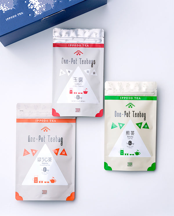 三角茶袋３種セット（玉露・煎茶・ほうじ茶）