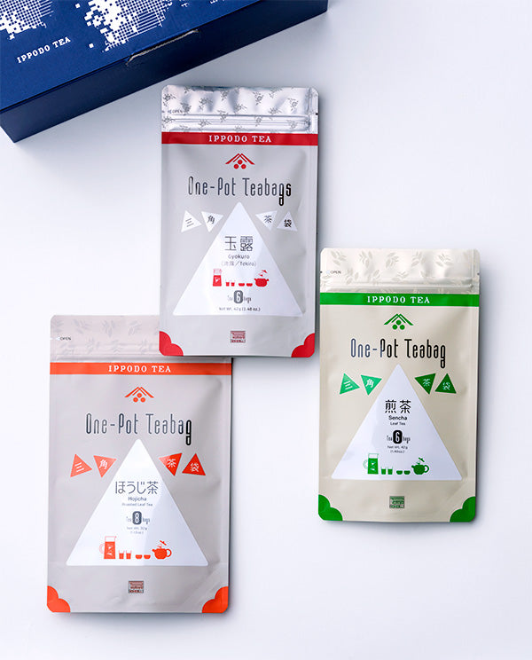 三角茶袋３種セット（玉露・煎茶・ほうじ茶）