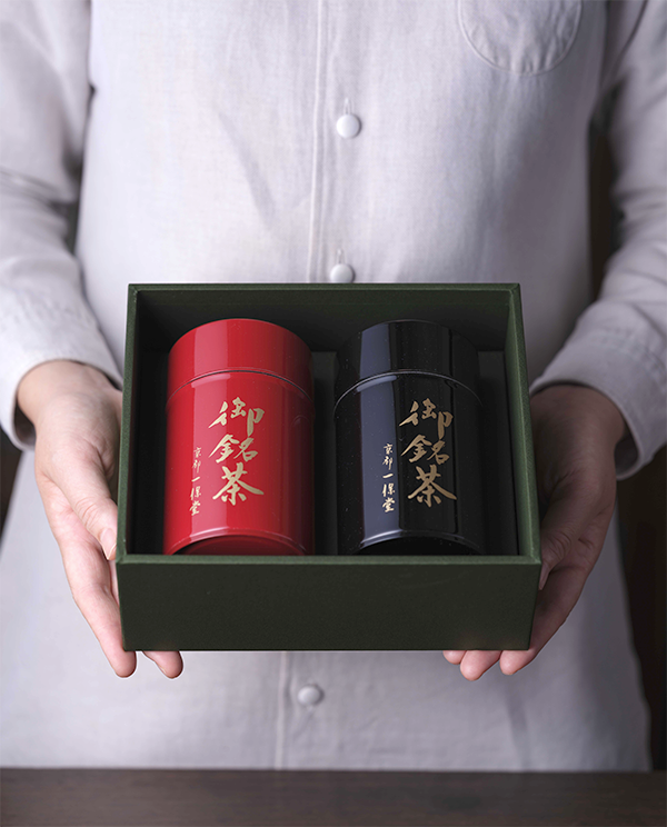 玉露 甘露・煎茶 薫風　錻力製茶筒(中)特製箱入